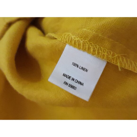 For Cynthia Womens Linen Asymmetrical Oversized Vacation Casual Coastal Top XL - Picture 6 of 8